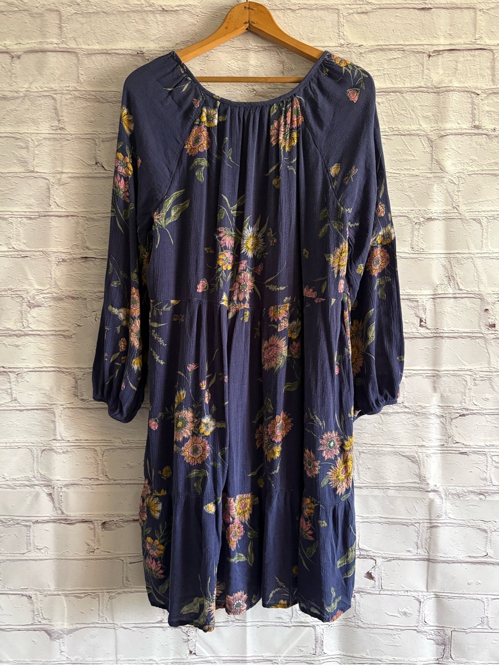 🌿5/$25 Old Navy Navy Floral Mini Dress - Picture 9 of 11